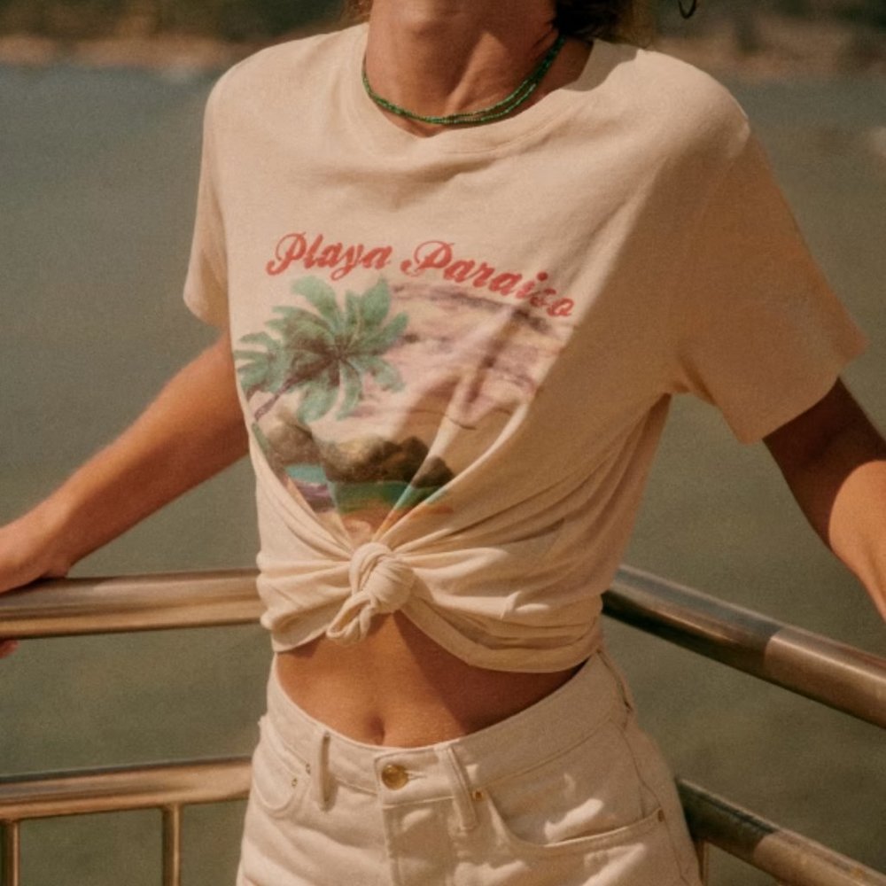 sezane playa paraiso t-shirt